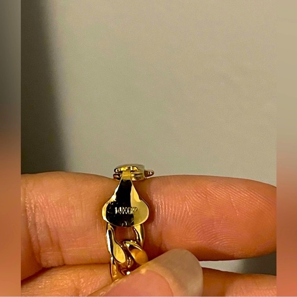 14k gold plated chain and bracelet - Picture 3 of 5